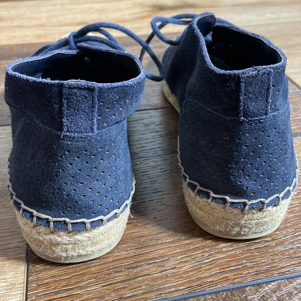 Dolce Vita Navy Suede Lace Up Espadrilles Size 8